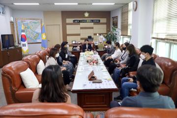 연수구유소년축구단 관계자 및 학부모 간담회, 감사패 증정식